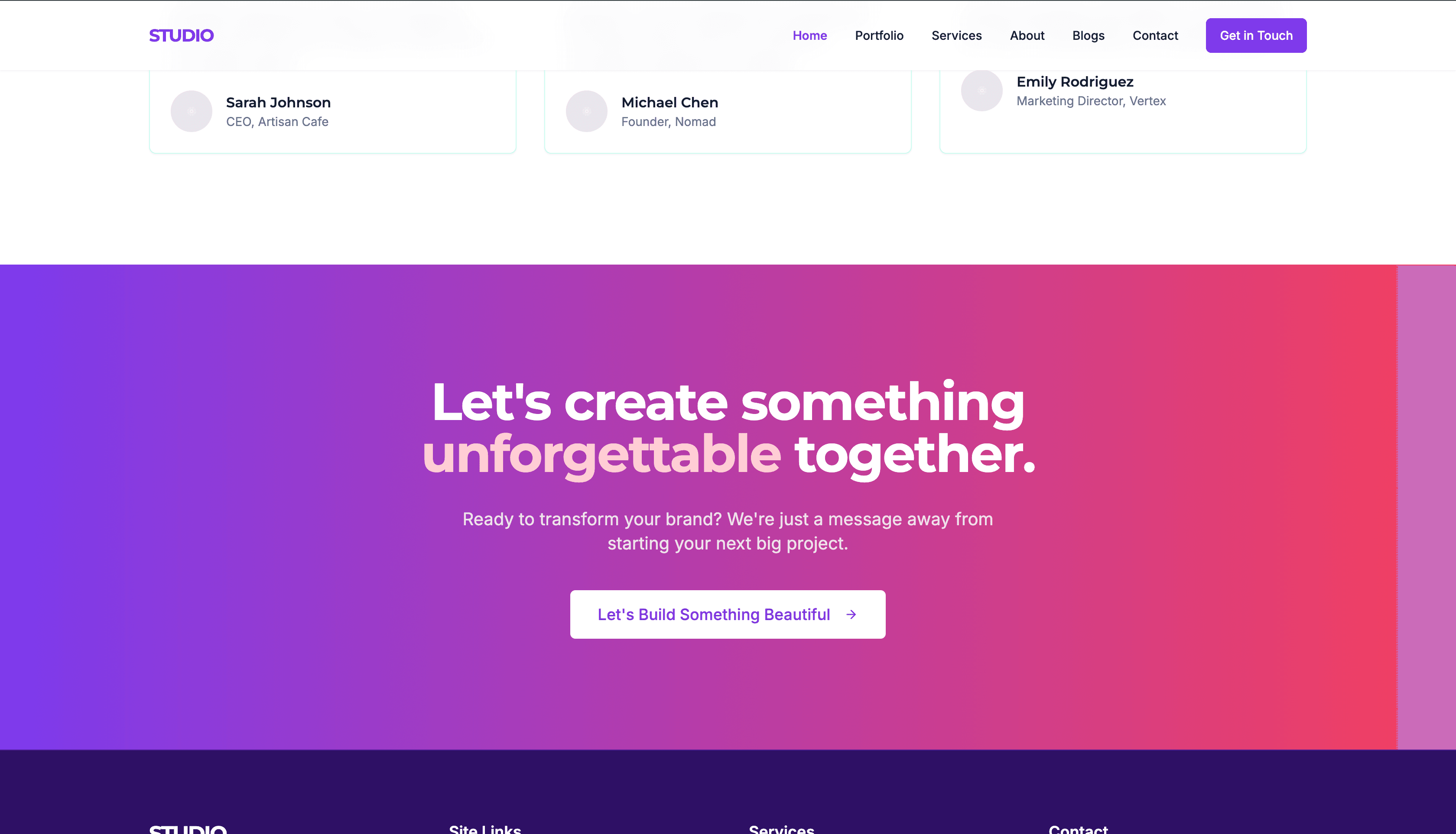 Graphic Design Agency Template — frame 3