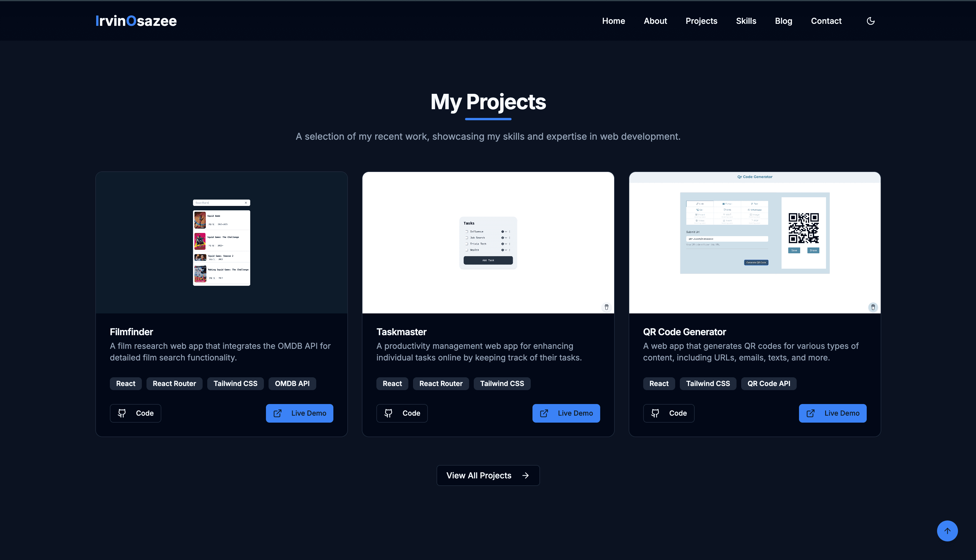 Portfolio v0 — frame 1