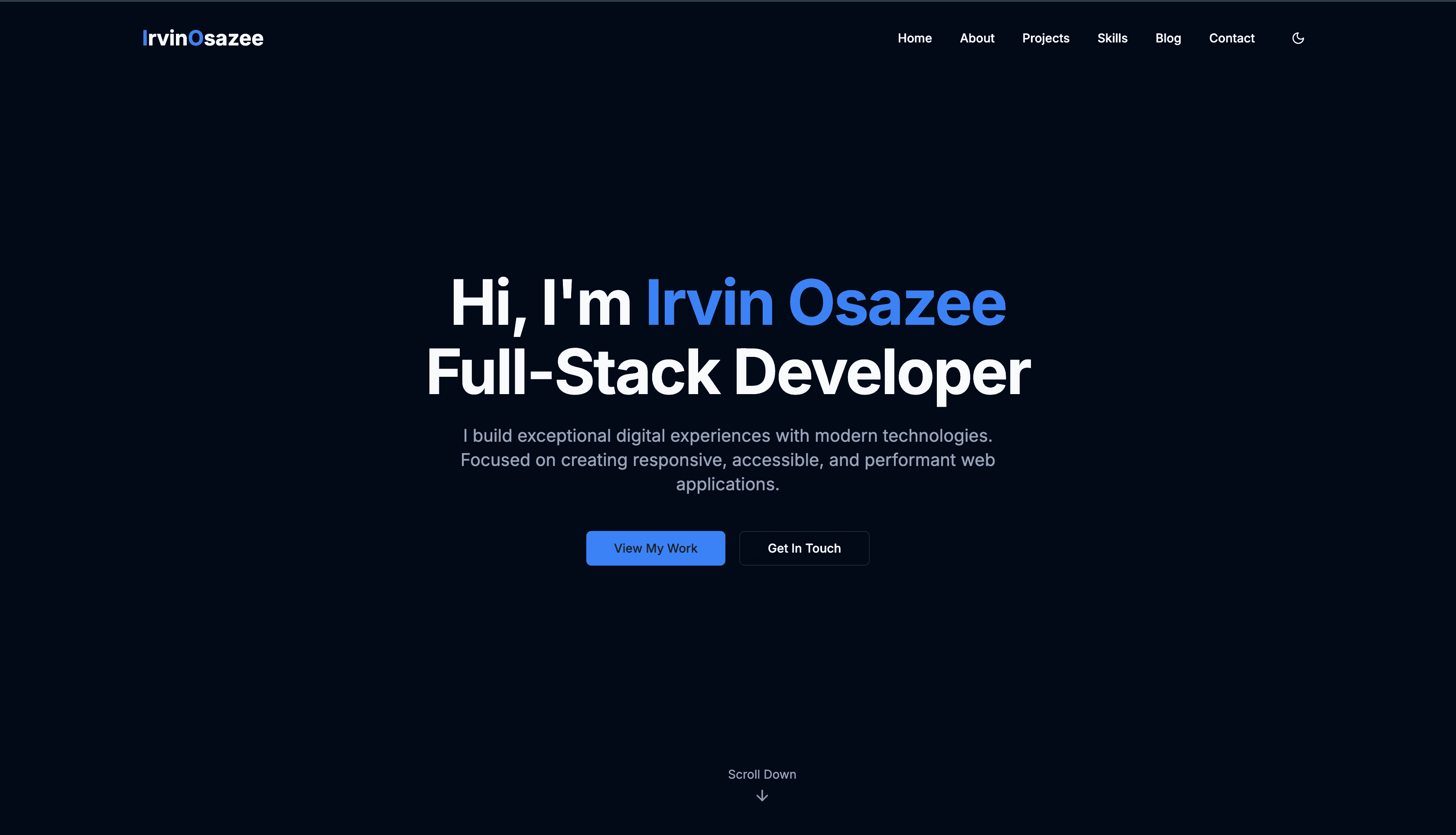 Portfolio v0 screenshot