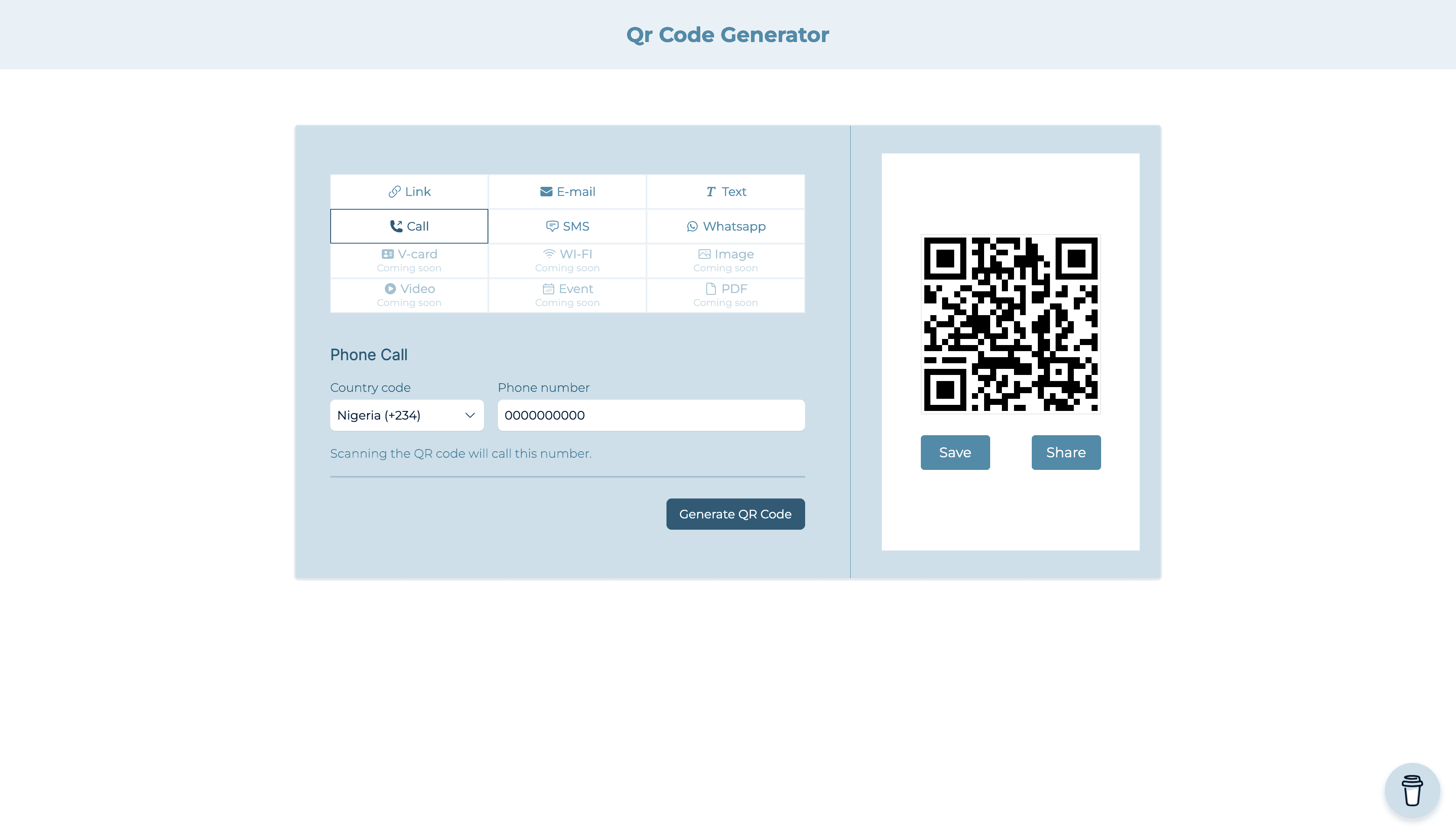 QR Code Generator — frame 4